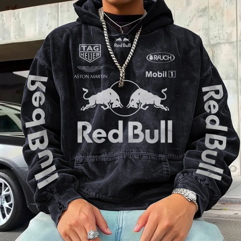 Racing Branded Retro Street Hoodie