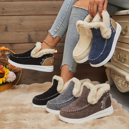 ÉLEVA™ | Bottes d'Hiver pour Femmes avec Doublure en Peluche